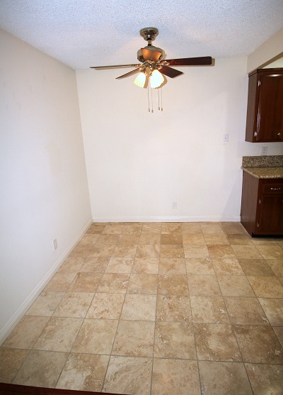 Dining Room with imported Travertine Floor