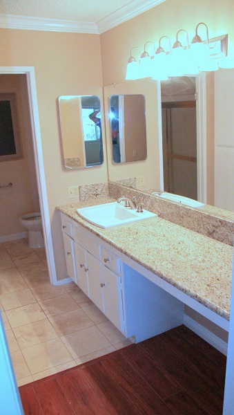 Bathroom Upgraded with Granir and Marble